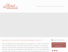 Tablet Screenshot of hoteldekoophandel.nl